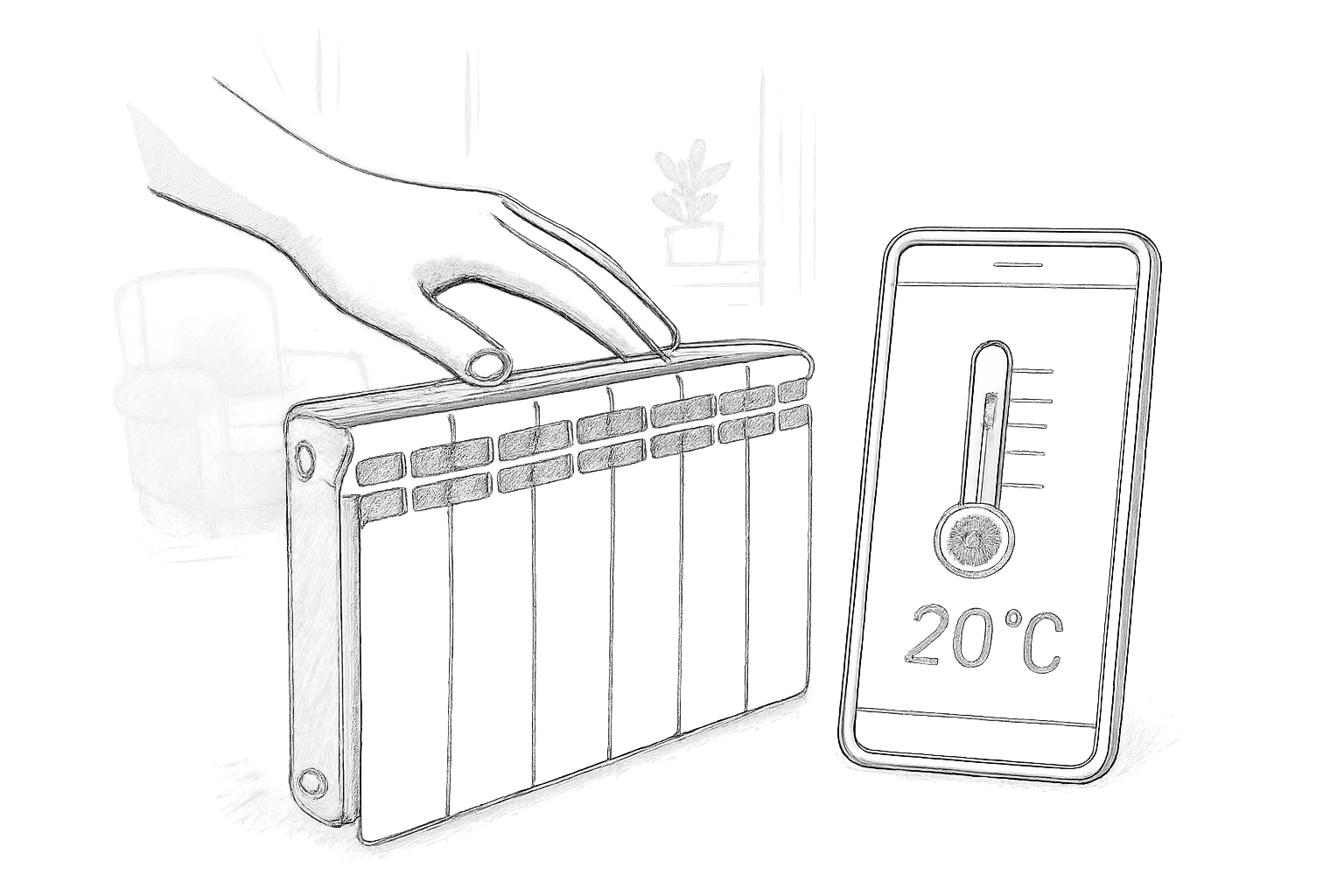 radiateur qui chauffe même fermé