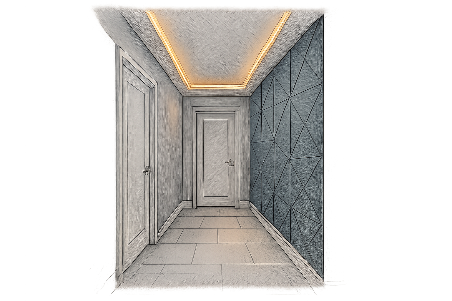 peinture pour couloir